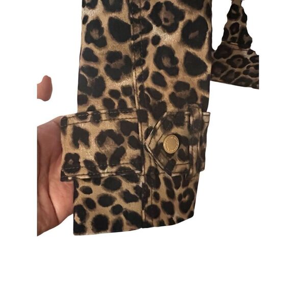 NWT WHBM leopard moto jacket sz 0 - Picture 4 of 10